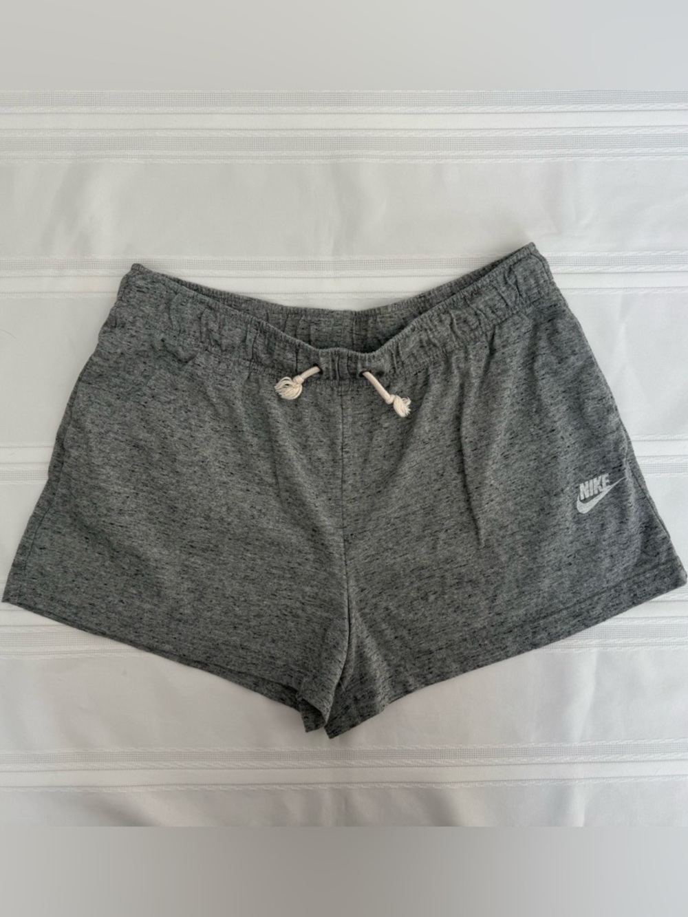 Nike Women's Heather Gray Athletic Knit Shorts
